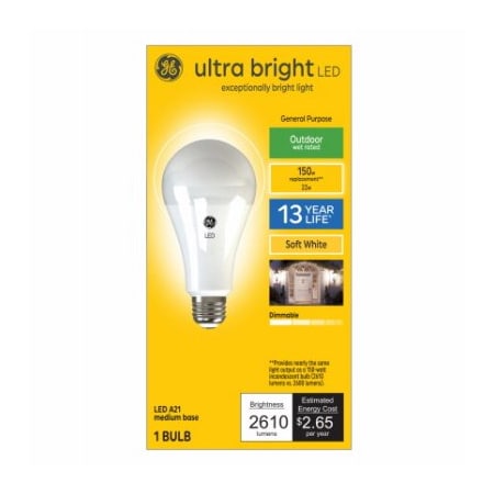 Current GE LED 22W A21 Bulb 93129366